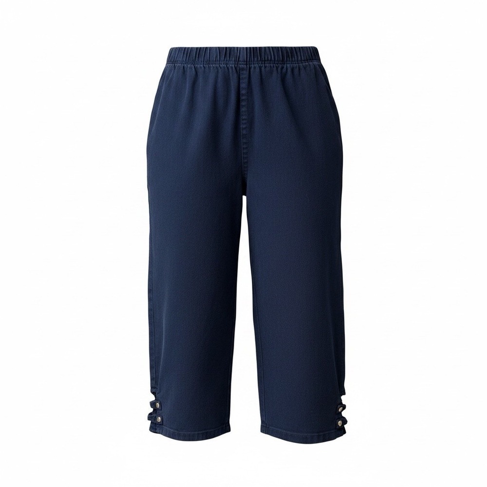 Croft & Barrow Capri Women’s Size 8 Petite Blue Stretch Elastic Waist 26x16